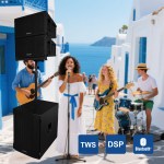 Tuman TU1828CLA Sistema de Sonido Profesional con línea de matriz Vertical, Subwoofer de 18” y Bluetooth - Image 4