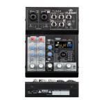 TUMAN TUM4 Consola Mezcladora Profesional de 4 Canales con DSP, Bluetooth y USB