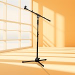 TUMAN DMS-753 Trípode para Micrófono Tipo Boom – Altura Ajustable hasta 1.75 m - Image 2